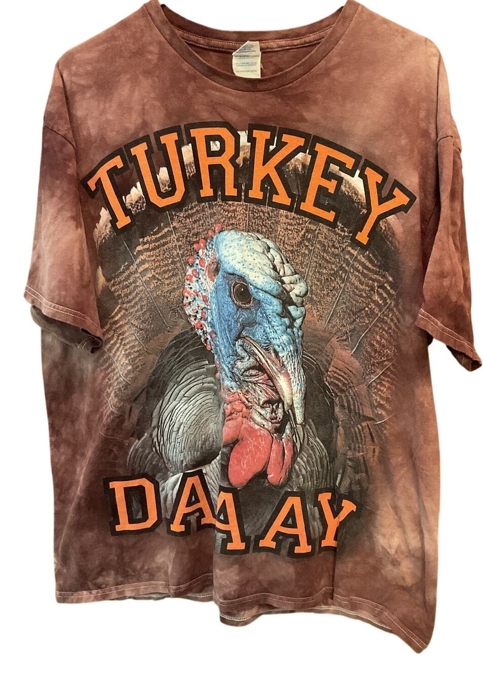 Vintage Delta Tee Turkey Day Family Dinner T-Shirt XL